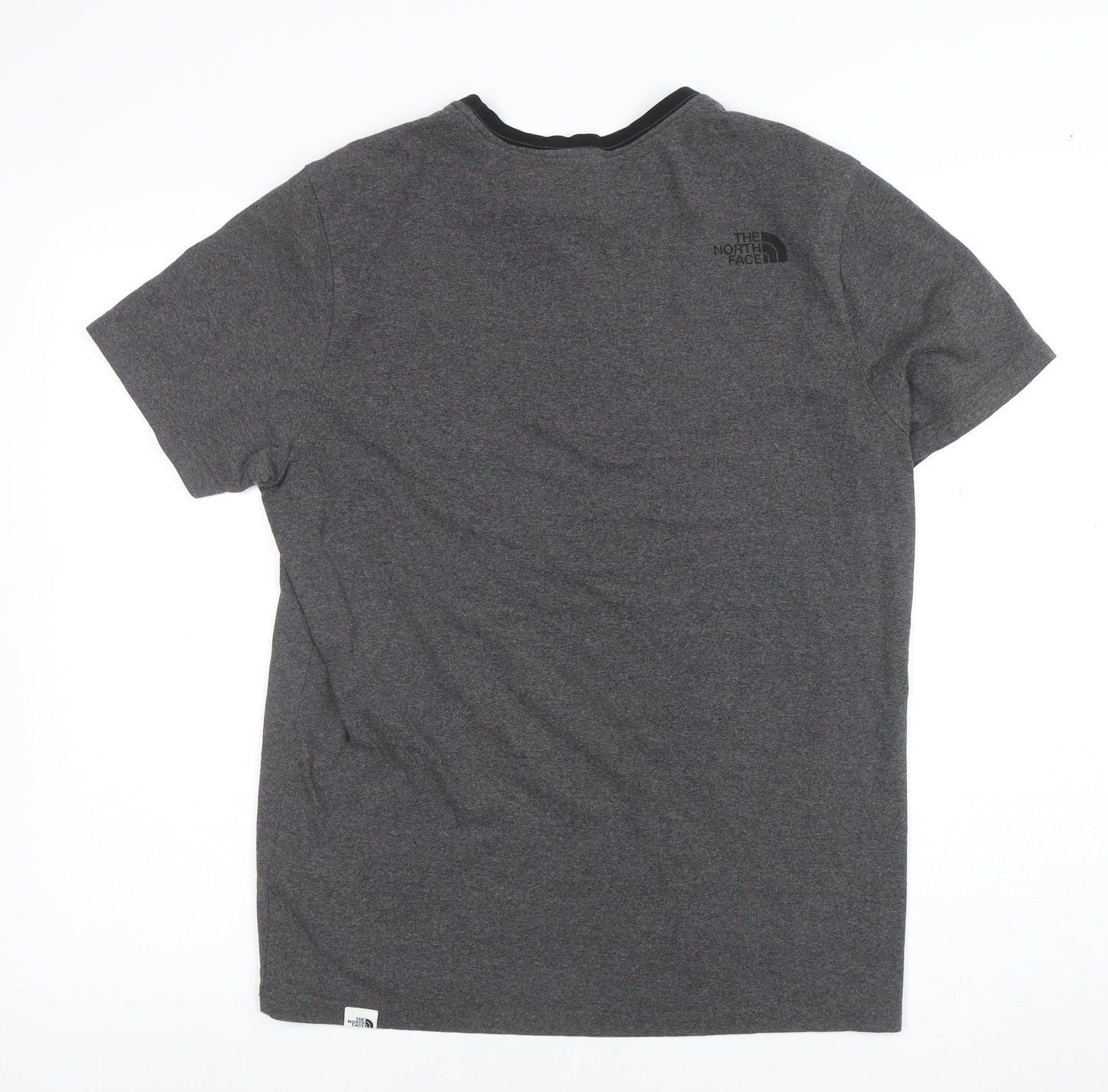 The North Face Men's Grey Crew Neck Regular Fit Outdoor T-Shirt M