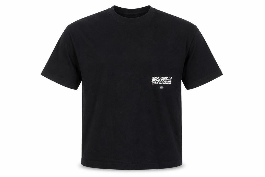 Zara Men's Black Graphic Print Short Sleeve Cotton T-Shirt Size S