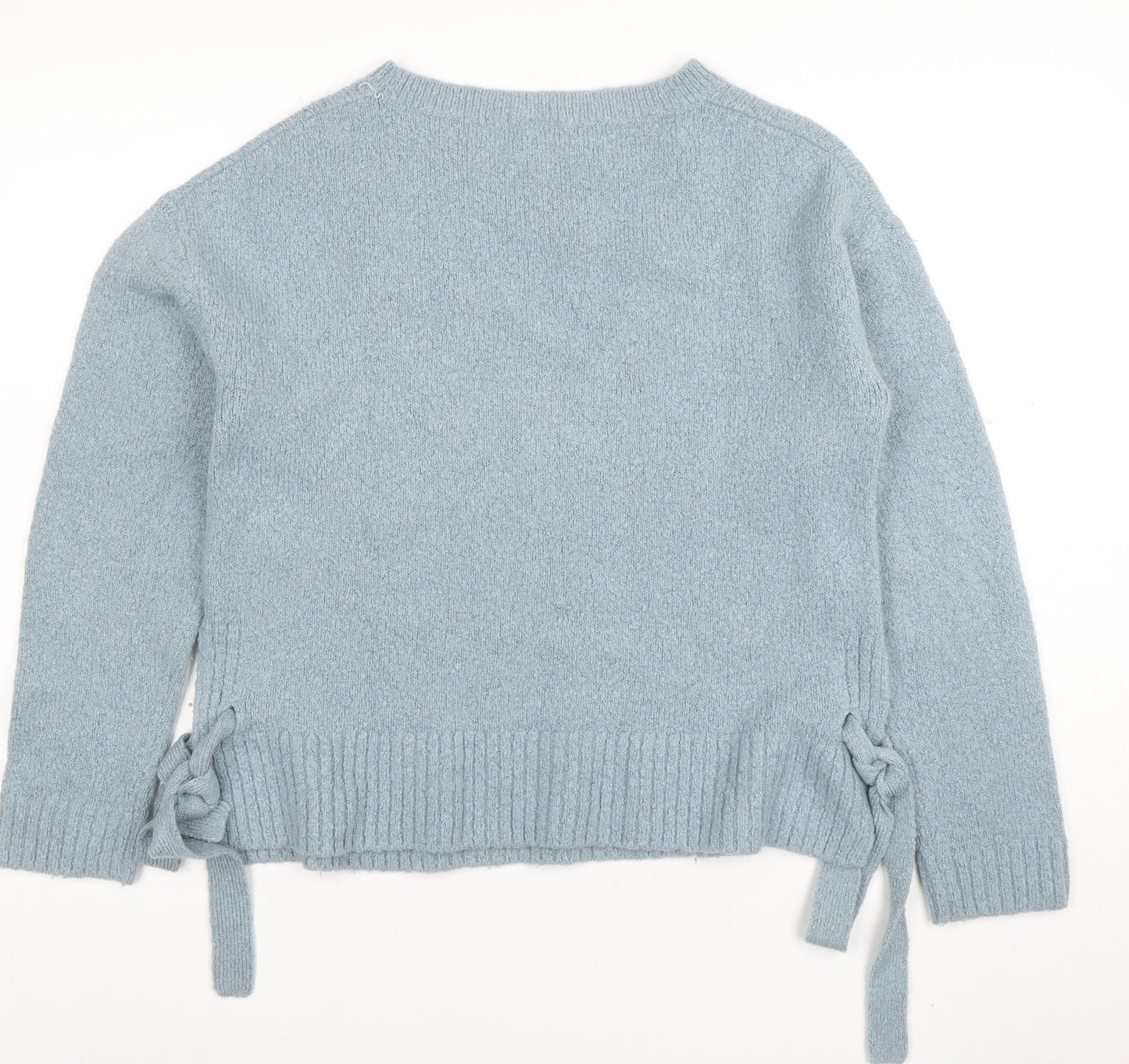 L.O.G.G. Women Blue Crew Neck Knit Pullover Jumper Size 8
