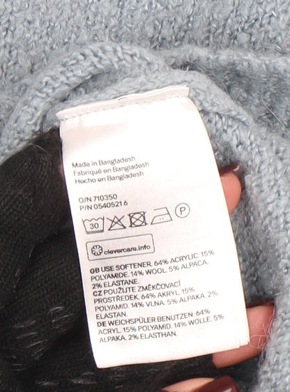 Additional view of L.O.G.G. Women Blue Crew Neck Knit jumper, size 8