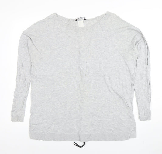 Betty Barclay Women's Grey Zip Knit Cardigan Size L