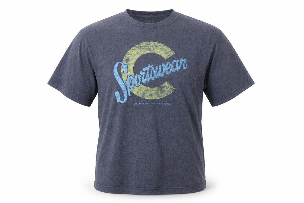 Columbia Mens Grey Sportswear Graphic T-Shirt Size L