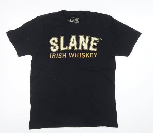 Slane Irish Whiskey Men's Black Medium Graphic Cotton T-Shirt