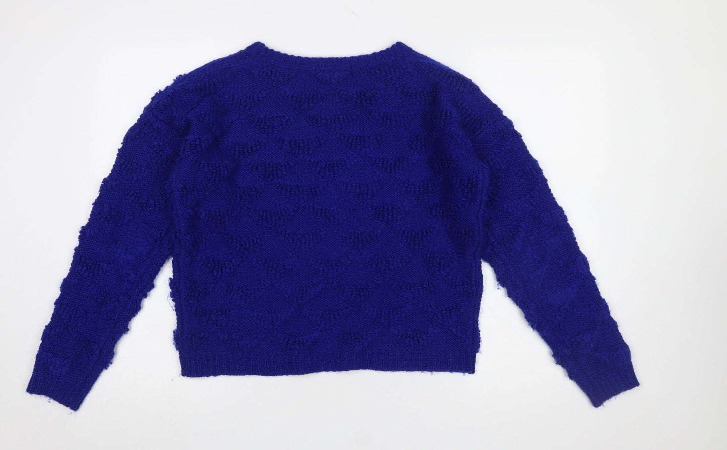 Atmosphere Women's Blue Acrylic Knit Jumper Size 12