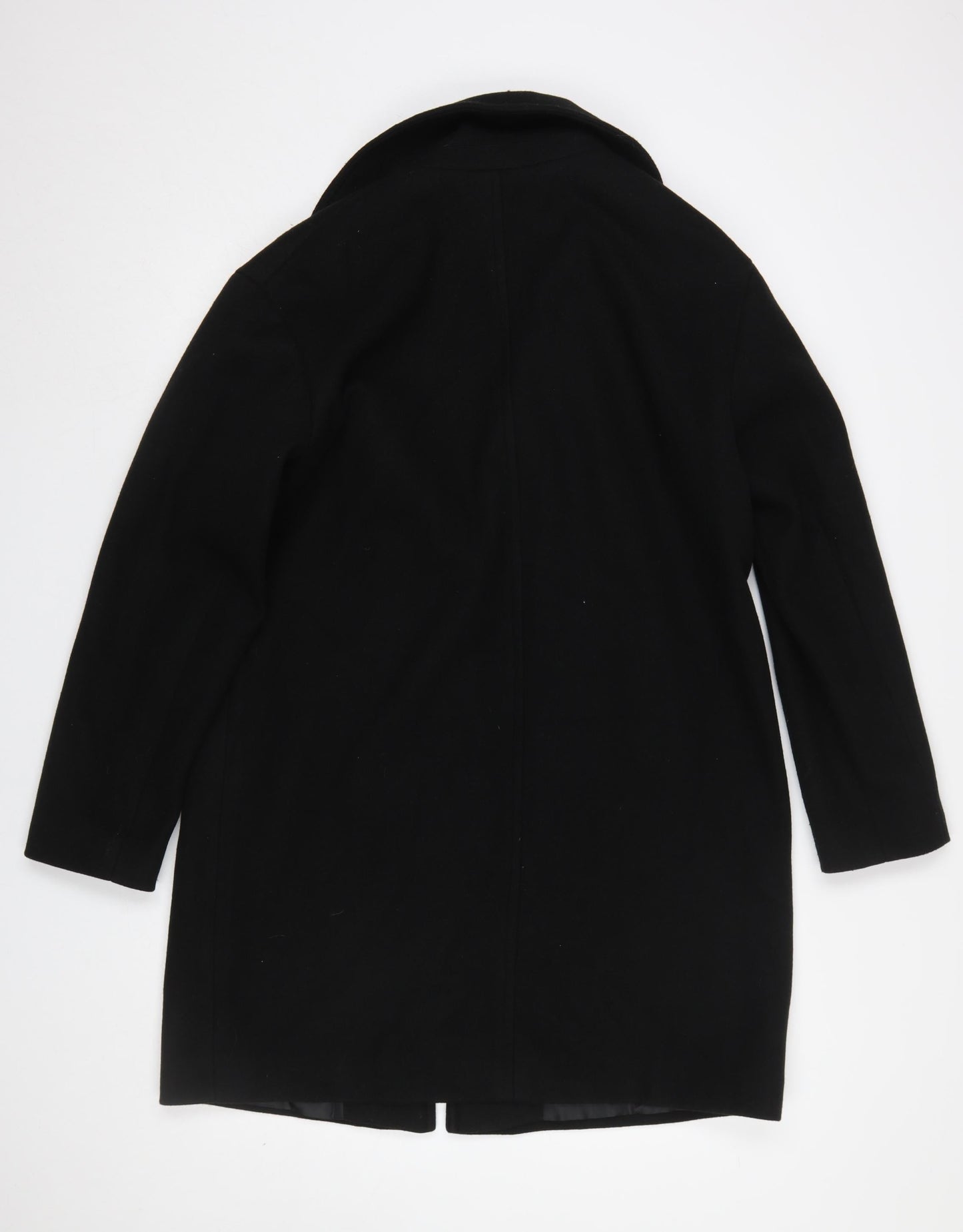 Marks and Spencer Women's Black Size 12 Mid-Length Overcoat