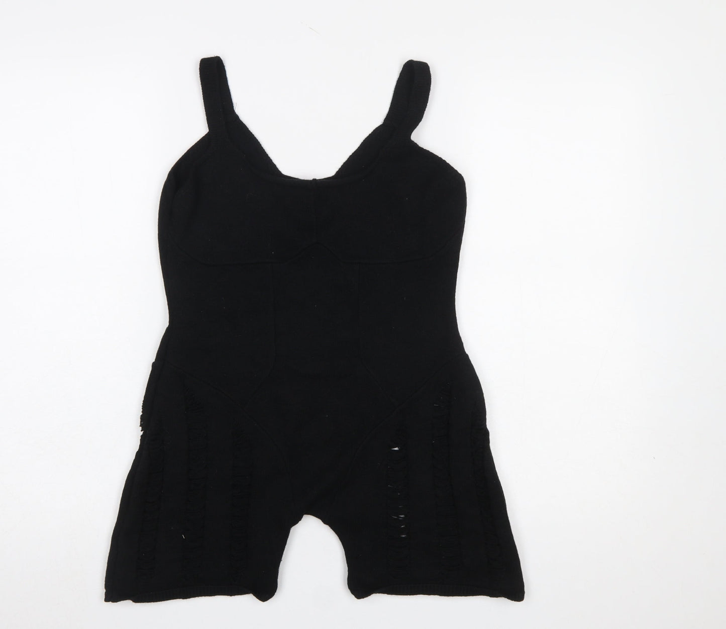 Missyempire Women’s Black Knit Sleeveless Slim Jumpsuit Size S
