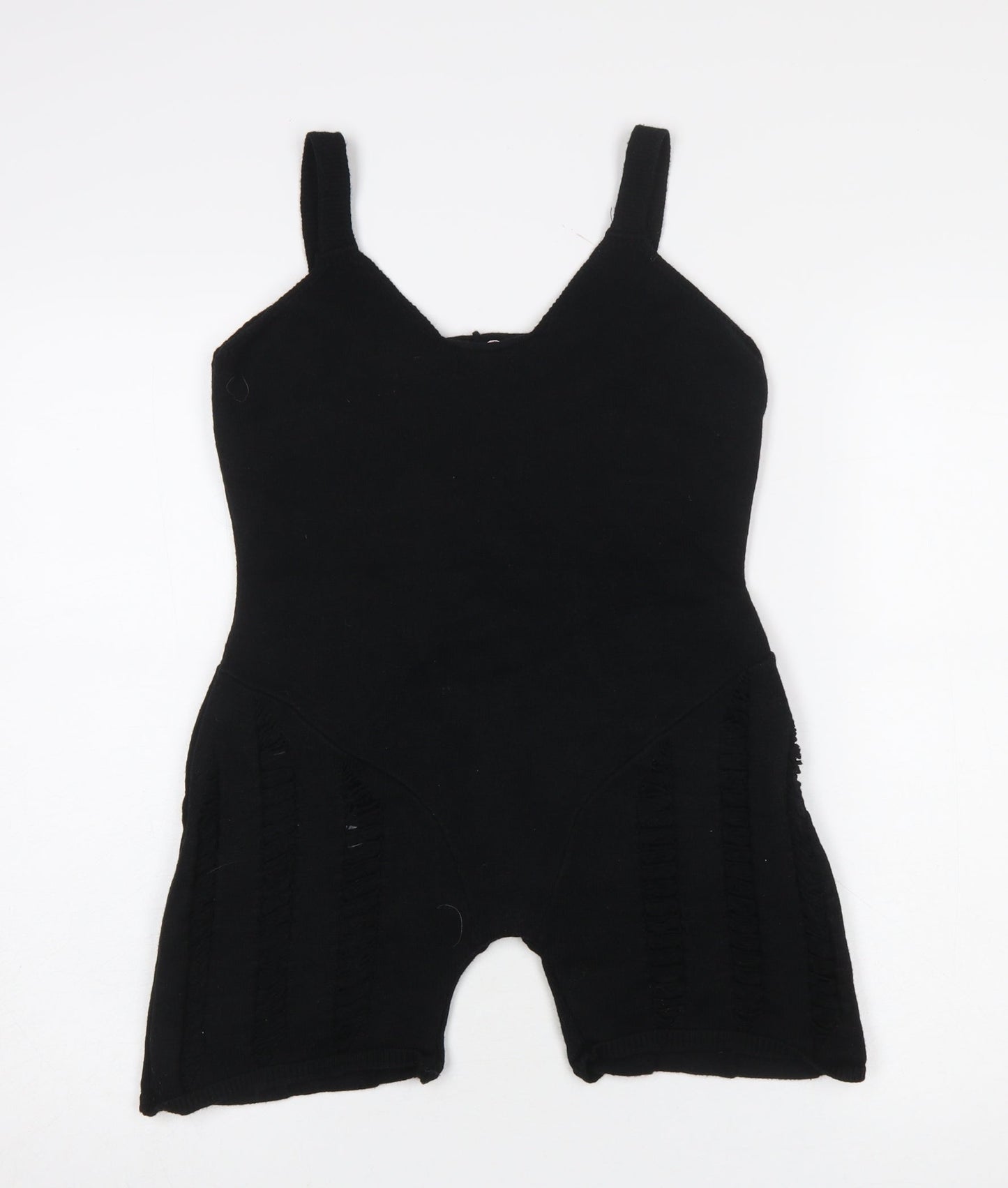 Missyempire Women’s Black Knit Sleeveless Slim Jumpsuit Size S