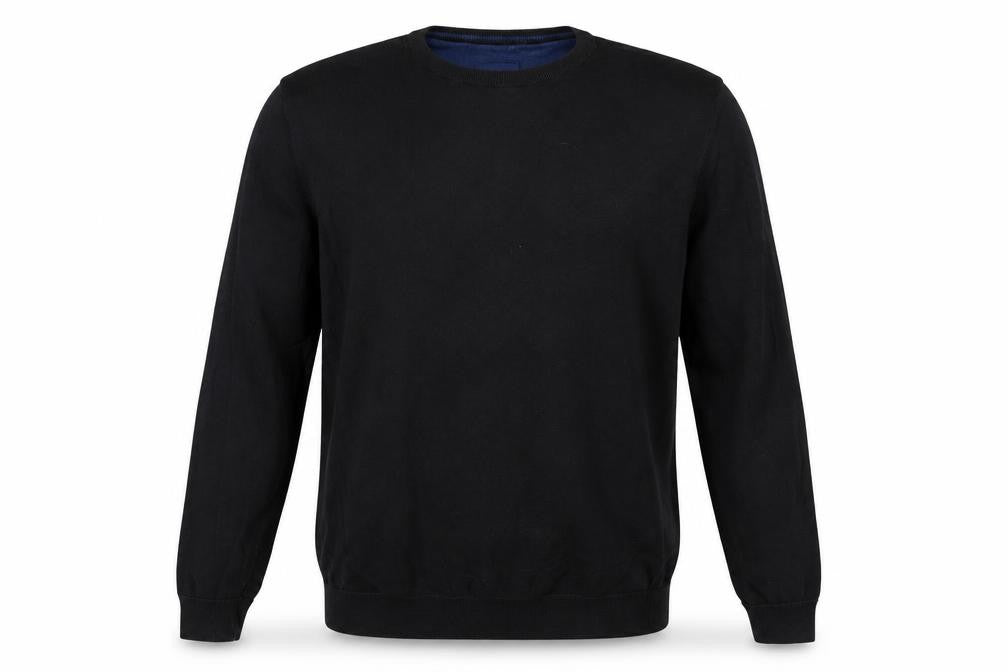 Tom Tailor Men’s Black XL Cotton Crew Neck Jumper