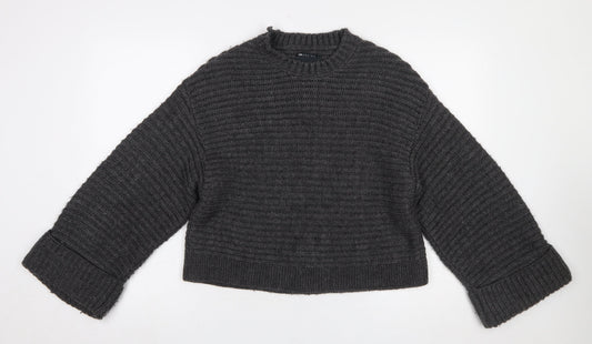 ASOS DESIGN Women’s Grey Chunky Knit Pullover Jumper Size S