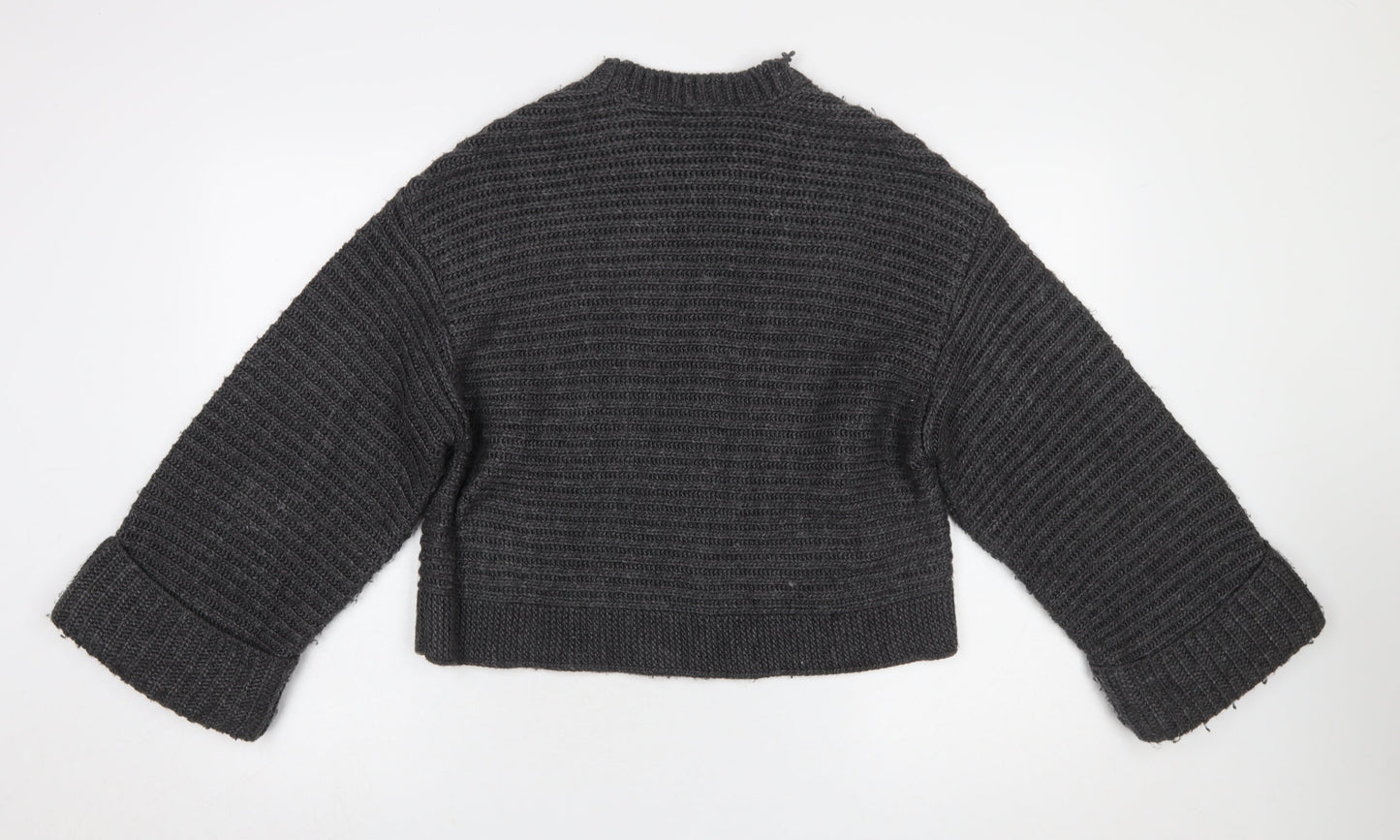 ASOS DESIGN Women’s Grey Chunky Knit Pullover Jumper Size S