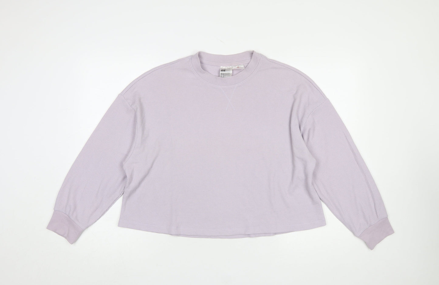H&M Women’s Lilac Crew Neck Long Sleeve Pullover Sweatshirt Size S