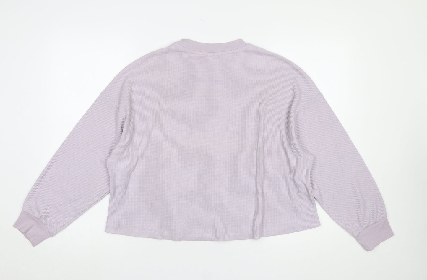 H&M Women’s Lilac Crew Neck Long Sleeve Pullover Sweatshirt Size S