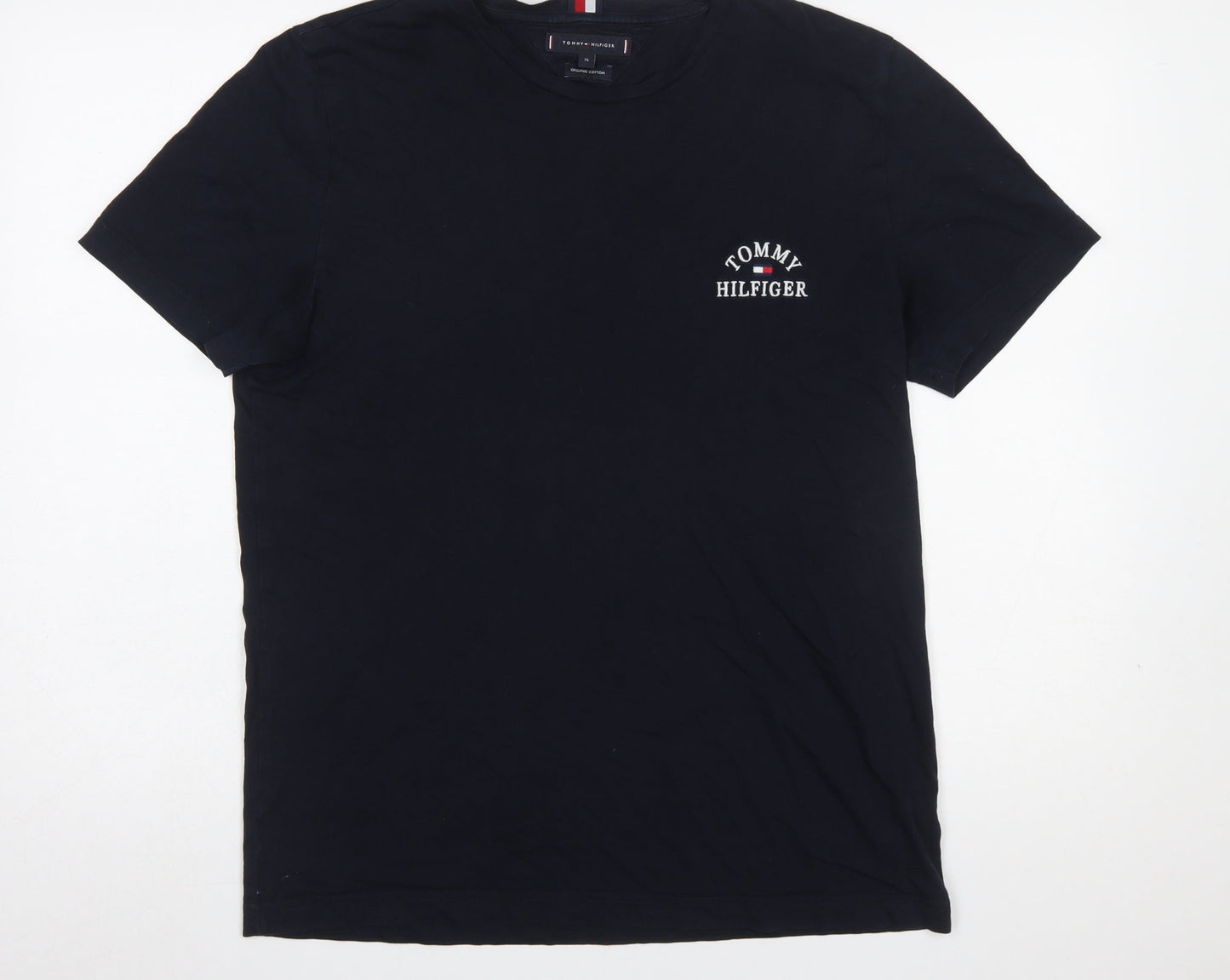 Tommy Hilfiger Men's Blue XL Organic Cotton Crew Neck T-Shirt