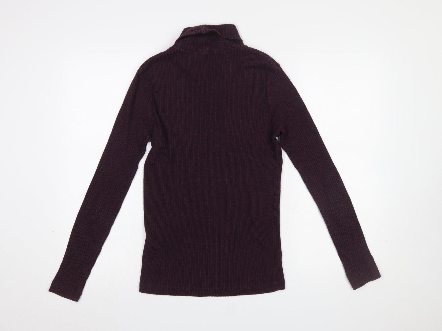 River Island Women’s Purple Roll Neck Knit Long Sleeve Top Size S
