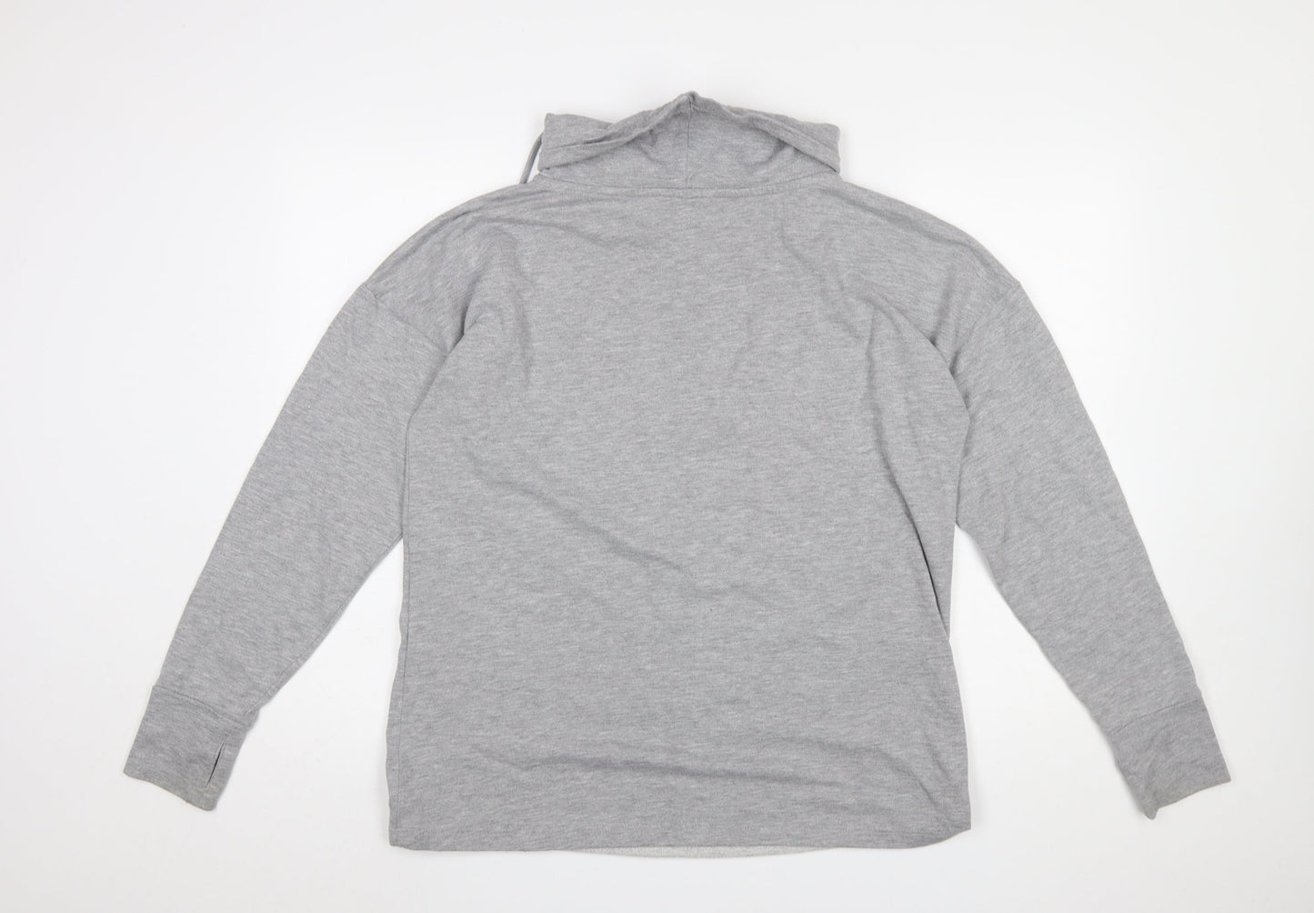 Capsule Womens Grey Animal Print Hooded Pullover Sweatshirt Size M