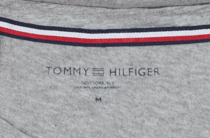 Tommy Hilfiger Womens Grey Cotton Basic Short Sleeve T-Shirt M
