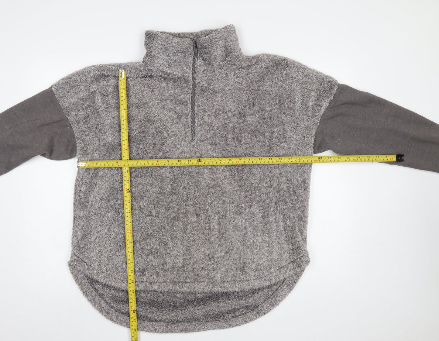 Z by Zella Women’s Grey 1/4 Zip Fleece Pullover Sweatshirt XL