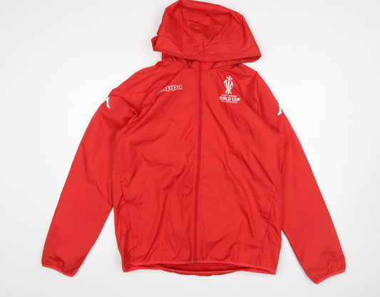 Kappa Men’s Red Rugby League World Cup 2021 Windbreaker Jacket Size S