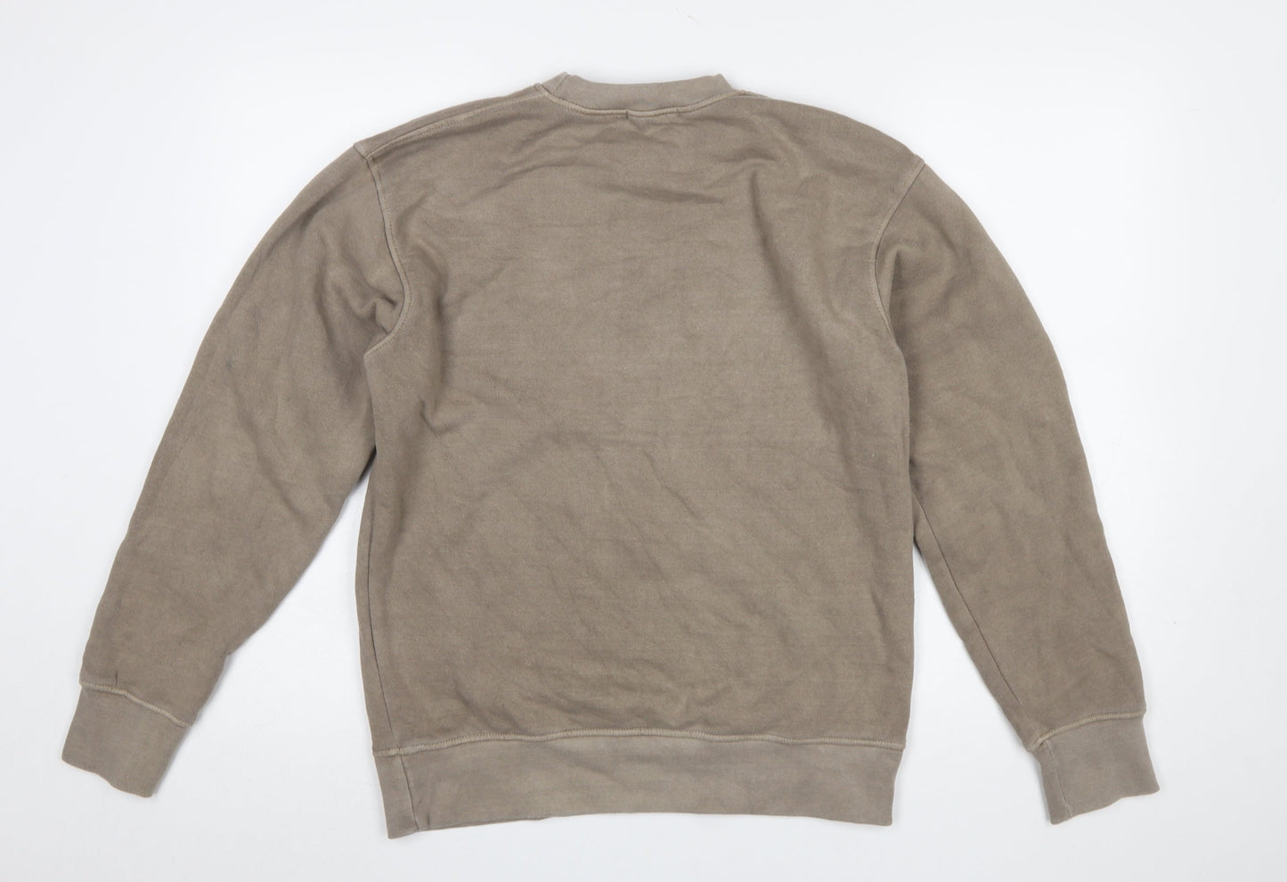 PrettyLittleThing Women Beige New York Downtown Sweatshirt Size S