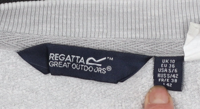 Regatta Great Outdoors Women's Grey Star Print Cotton Sweatshirt UK 10