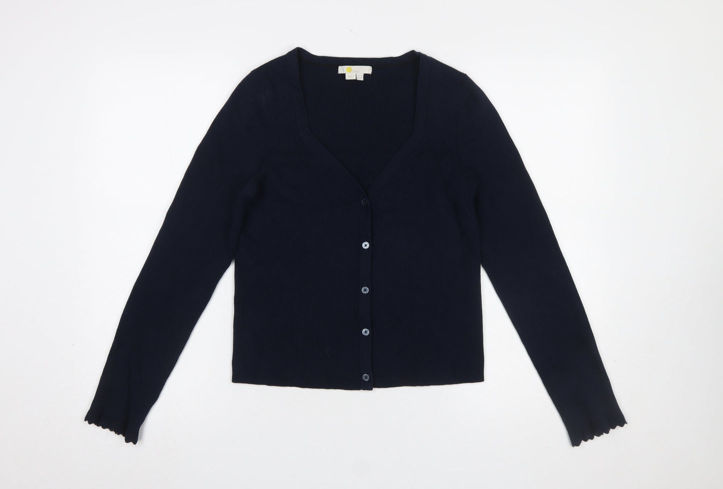 Boden Women Blue Long Sleeve V-Neck Button-Up Cardigan Size 16