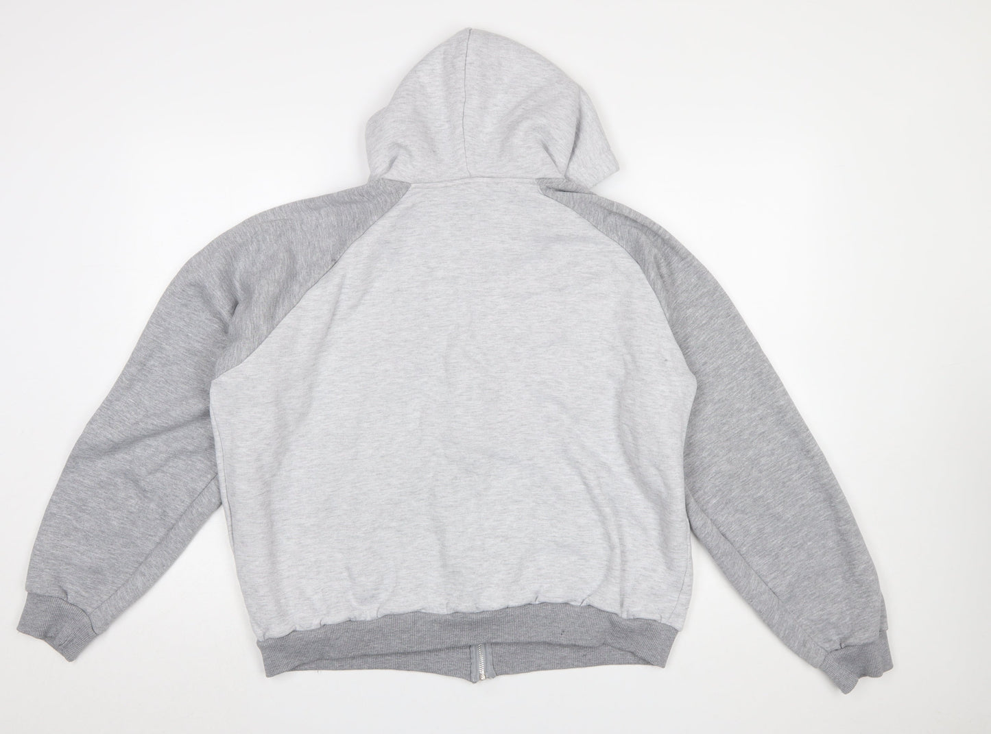 boohooMAN Men’s Grey Full Zip Hoodie Size S Regular Fit