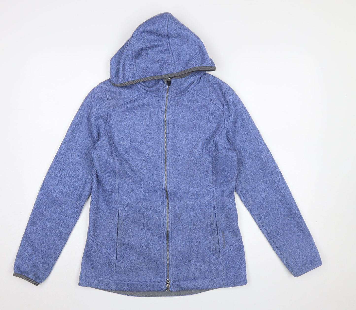 Zero Restriction Women's Blue Full Zip Hooded Sweatshirt Size S