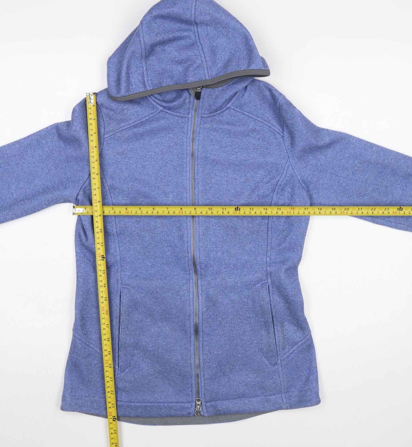 Zero Restriction Women's Blue Full Zip Hooded Sweatshirt Size S