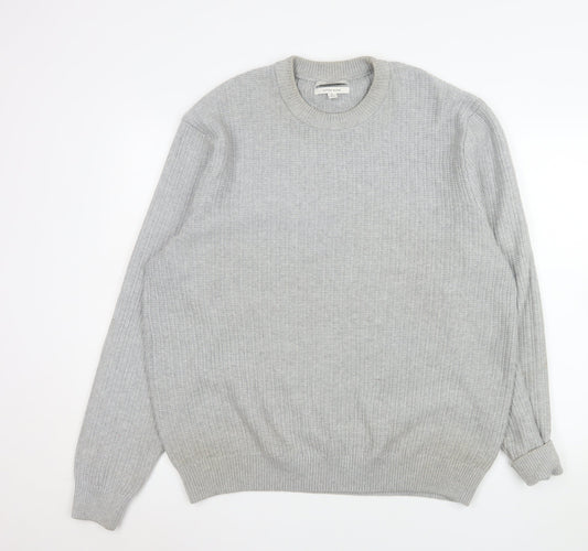 Marks and Spencer Mens Grey XL Crew Neck Knit Jumper