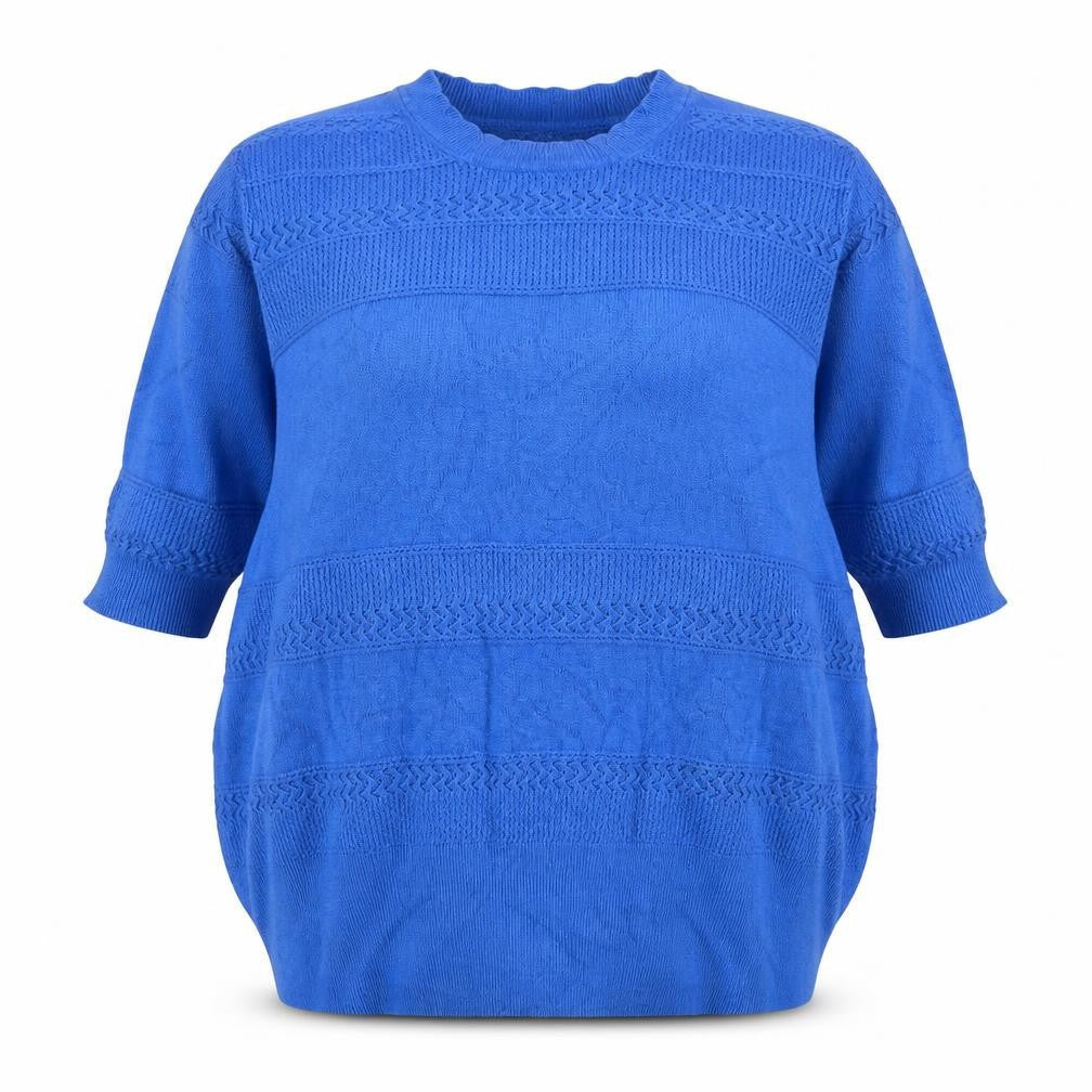 Marks & Spencer Women’s Blue Knit Short Sleeve Blouse Size 20