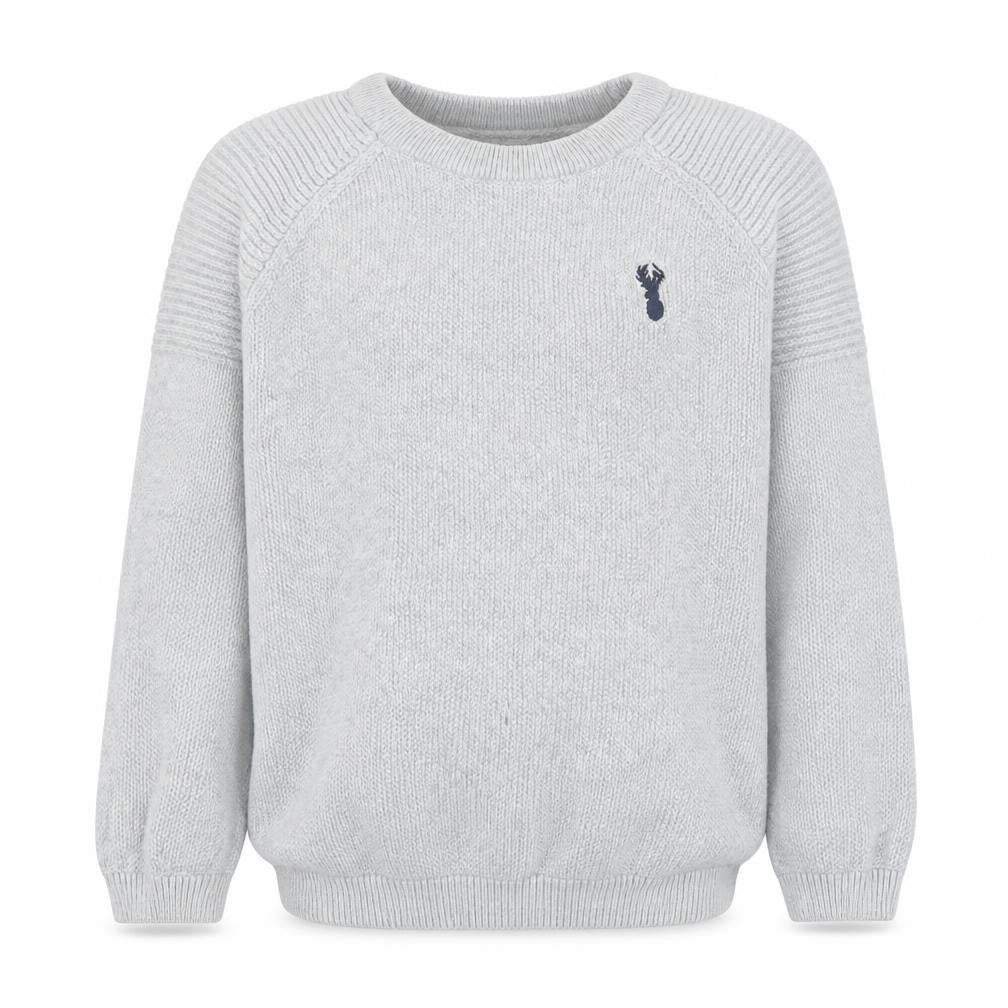 Next Boys Grey Cotton Jumper 3 Years Crew Neck Pullover