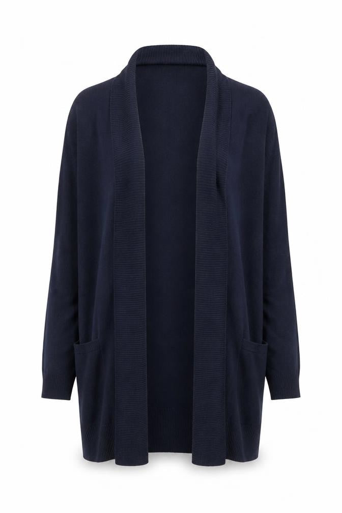 Marks & Spencer Women’s Navy Blue Open Front Knit Cardigan Size Small