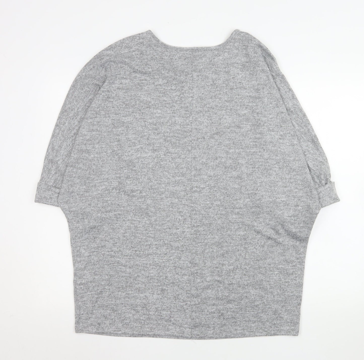 Studio Women’s Grey Relaxed Fit Jersey T-Shirt Size 12