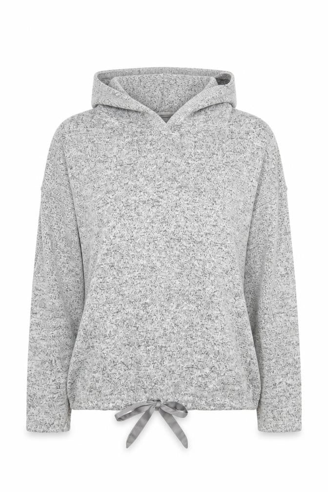 Next Women Grey Hooded Pullover Sweatshirt Size 10 Viscose Blend