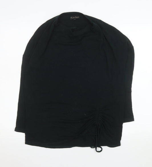 Phase Eight Women’s Black Long Sleeve Cowl Neck Tunic Top UK 8