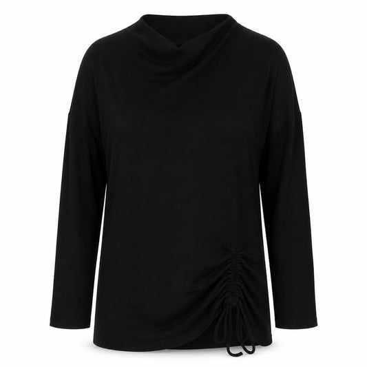 Phase Eight Women’s Black Long Sleeve Cowl Neck Tunic Top UK 8