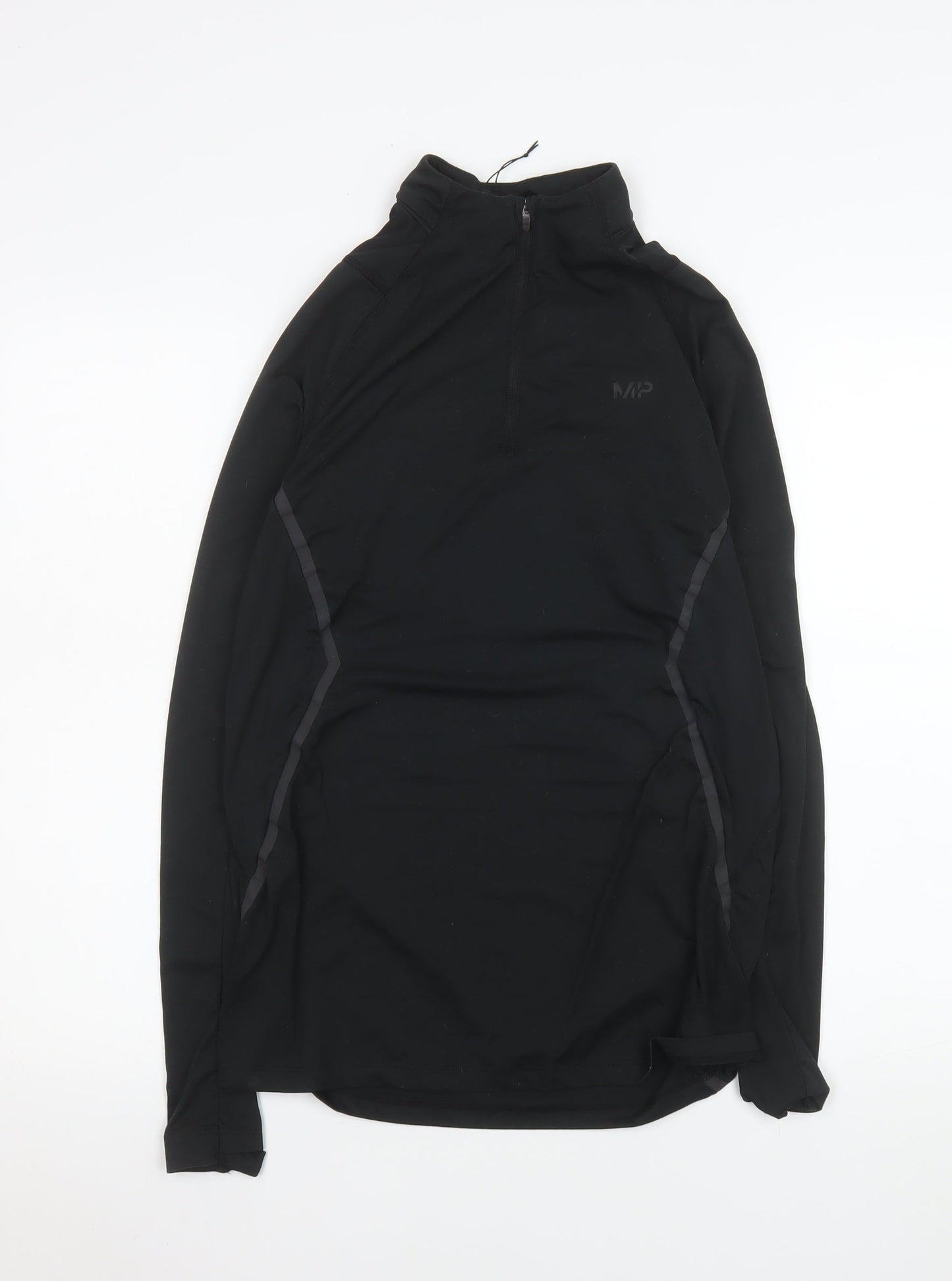 MP Women's Black XS 1/4 Zip Long Sleeve Athletic Top