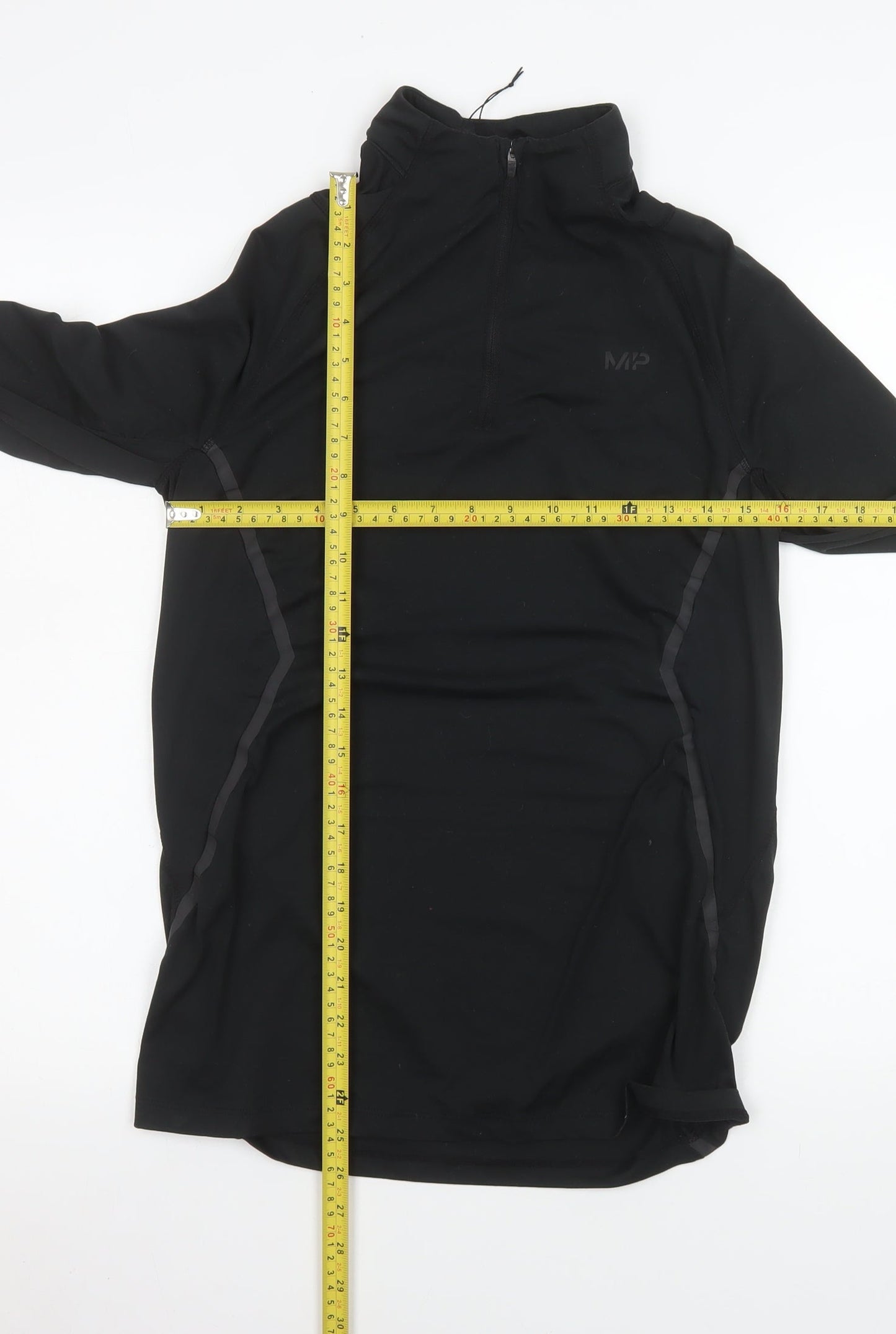 MP Women's Black XS 1/4 Zip Long Sleeve Athletic Top