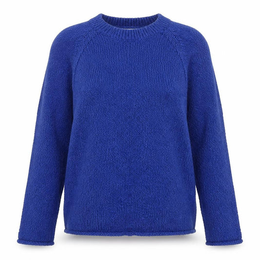 FatFace Women's Blue Cotton Crew Neck Jumper Size 8