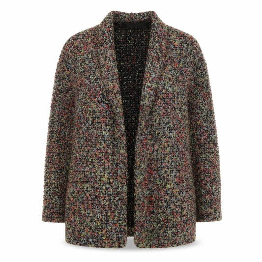 River Island Women's Multicoloured Bouclé Blazer Jacket UK 14 Classic Fit