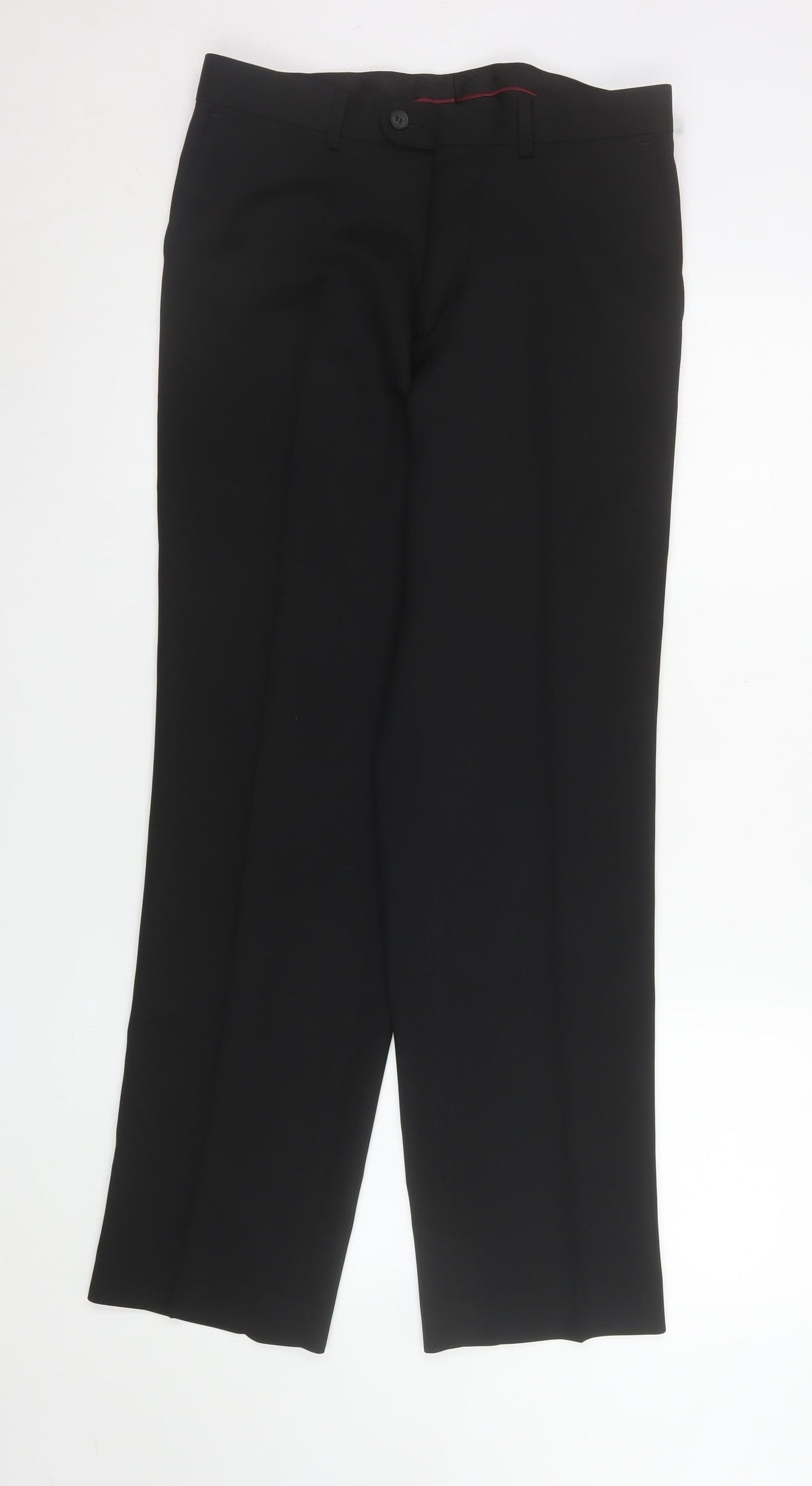 Taylor & Wright Men's Black 30in Waist 31in Leg Dress Trousers