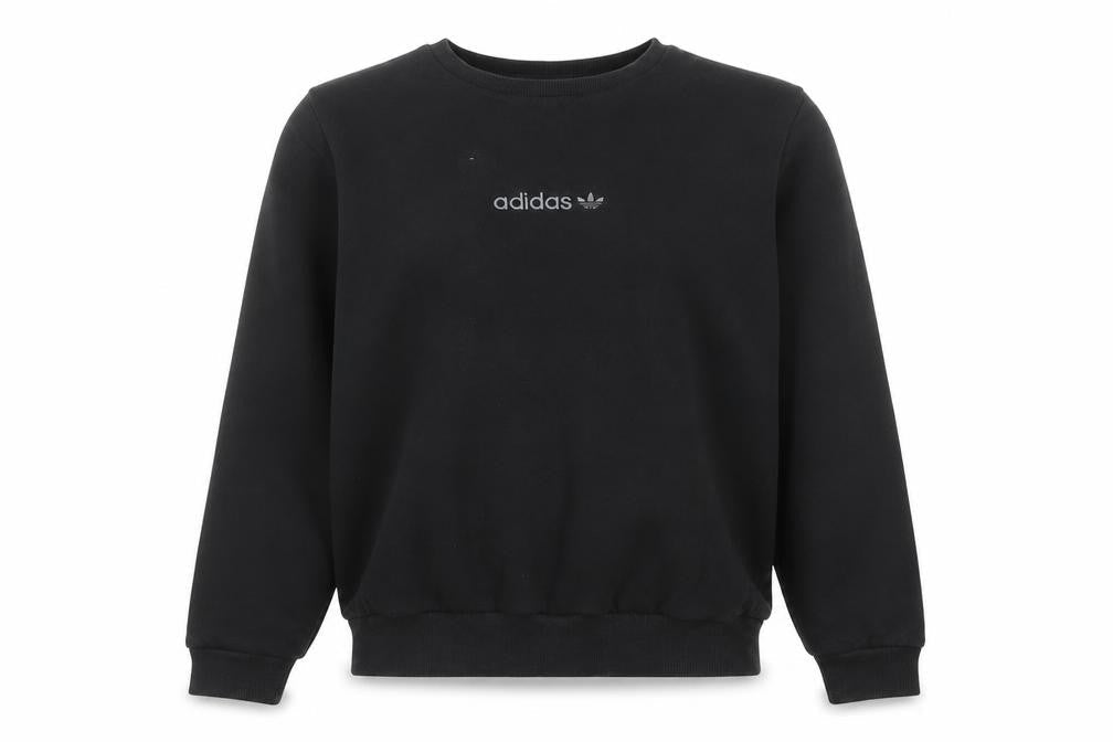 Adidas Mens Black Crew Neck Sweatshirt L Sports Pullover