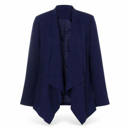Gok Wan for TU Women Blue Regular Fit Draped Blazer Size 14