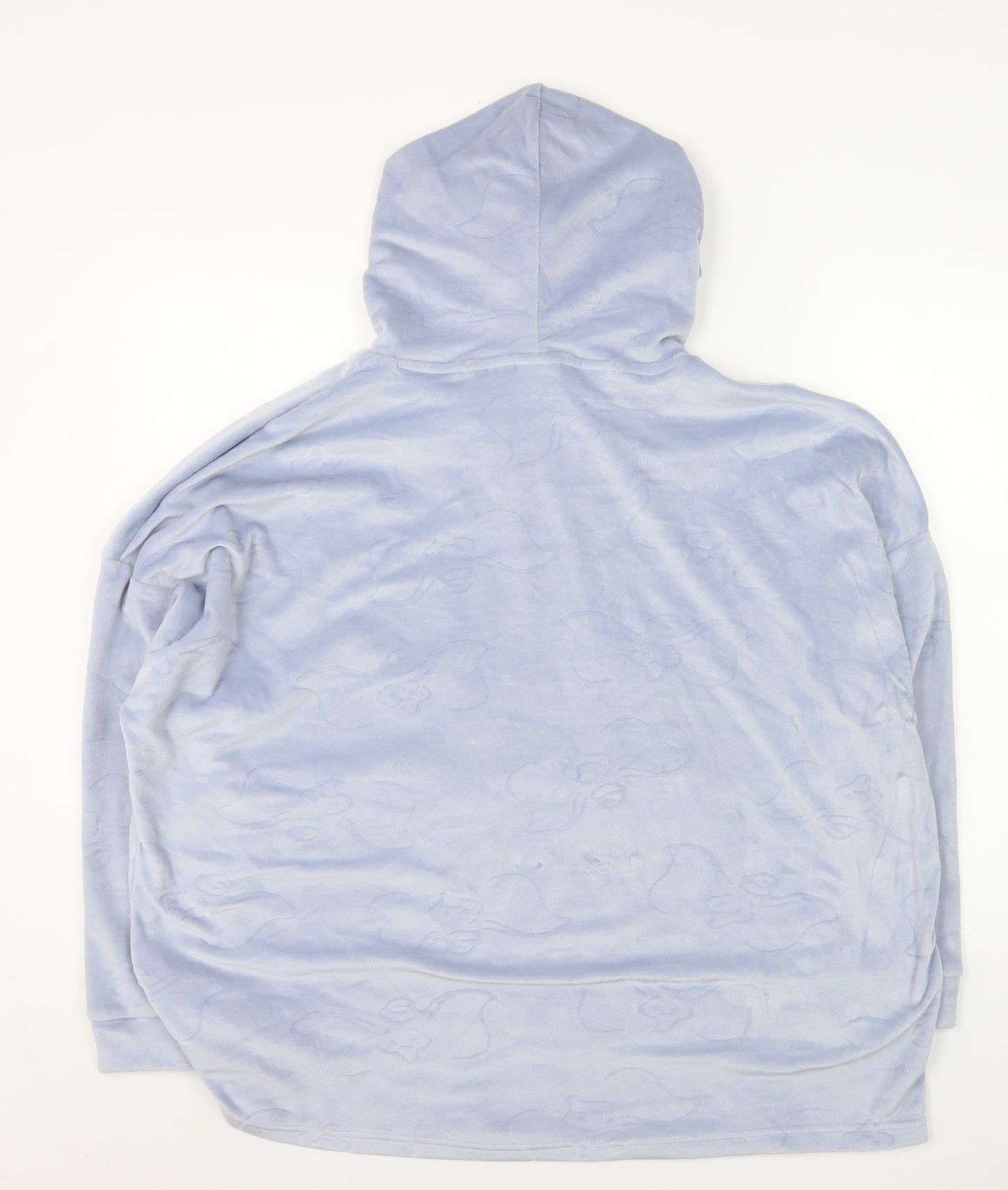 Disney Women’s Blue Dumbo Hoodie Size 12-14 Pullover Plush Sweatshirt