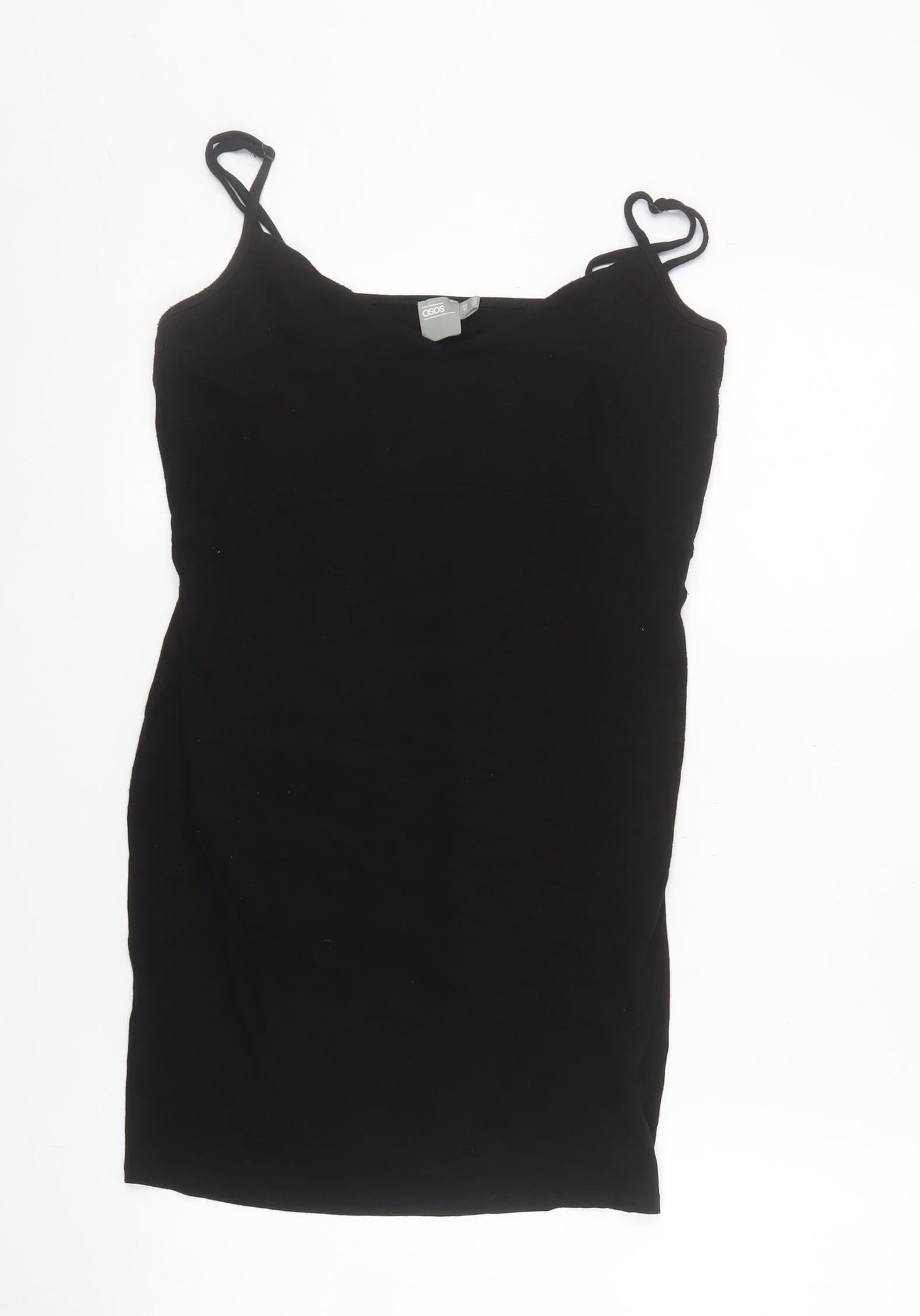 ASOS Women's Black Size 16 Bodycon Sleeveless Short Dress