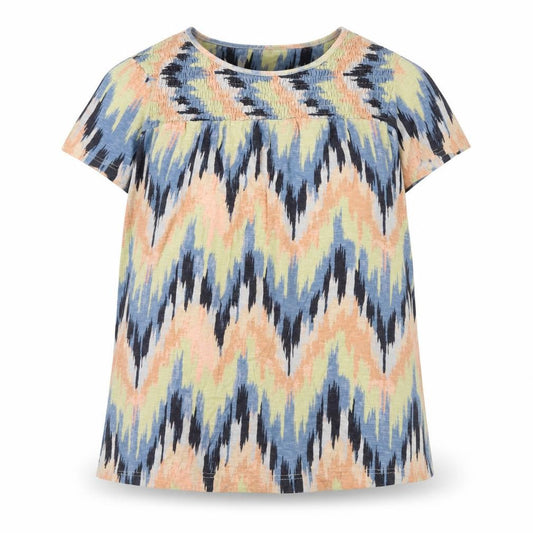 Next Women’s Multicoloured Cotton Tunic Blouse Size 18 Short Sleeve