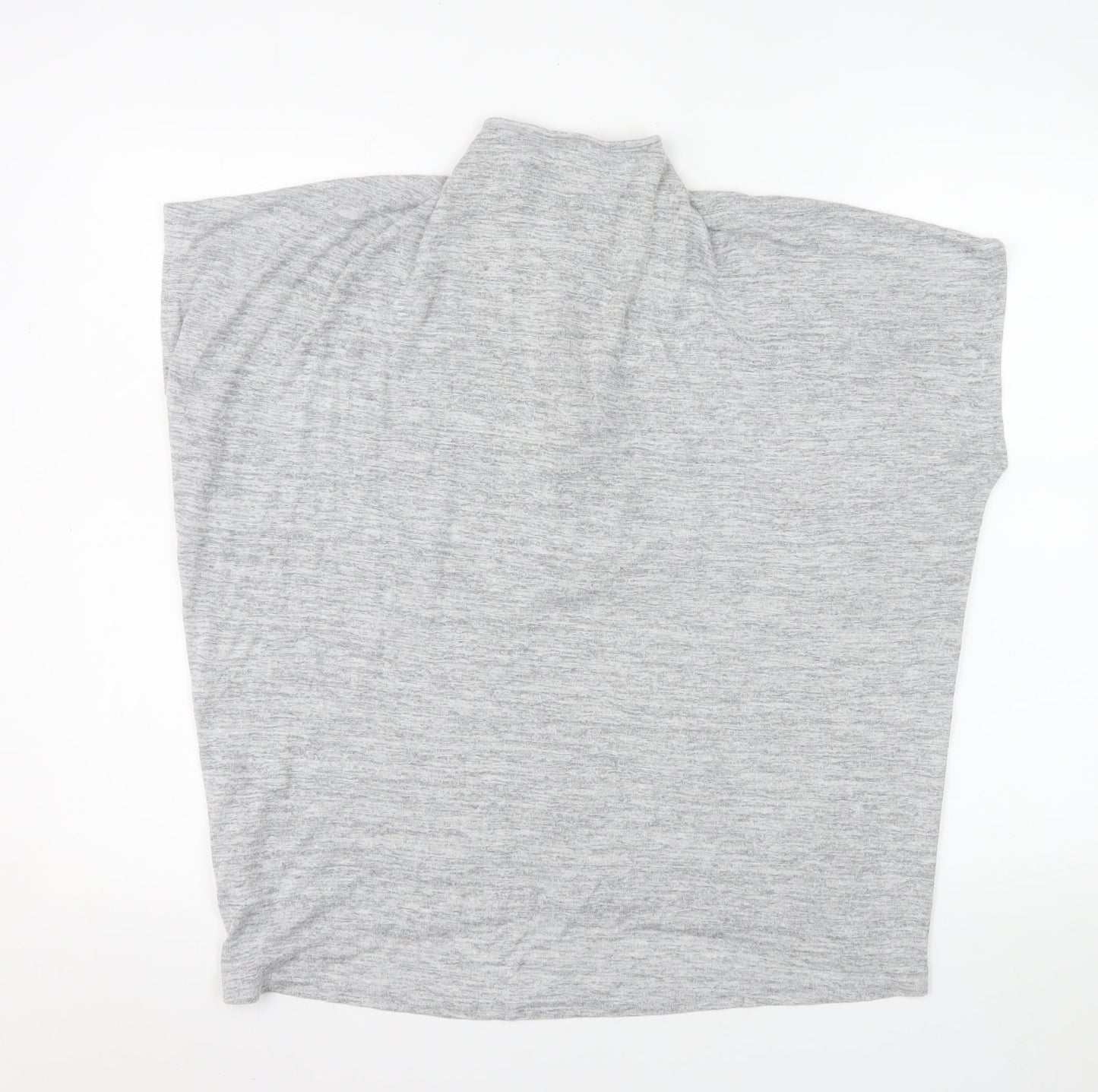 Lee Cooper Women's Grey Size 16 High Neck Zip Jersey Top