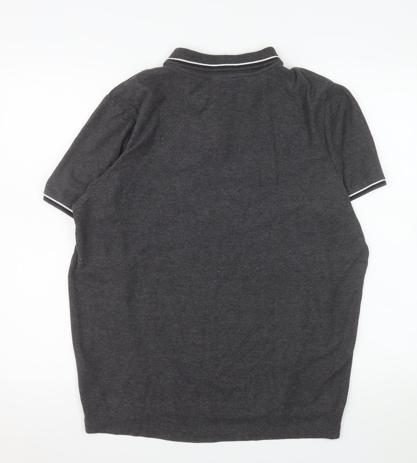 Slazenger Men’s Grey L Polo Shirt Regular Fit Sports Casual
