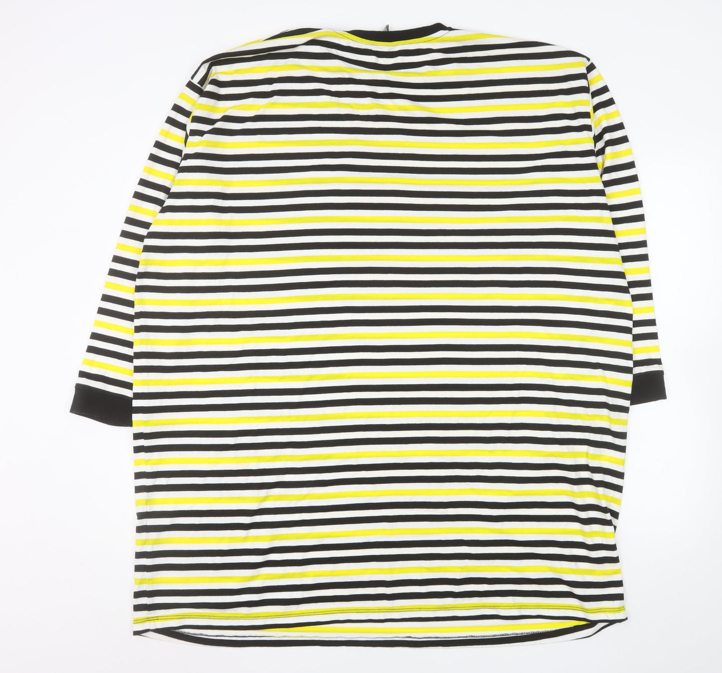 ASOS Women’s Multicoloured Striped Cotton Jersey T-Shirt Dress Size 12