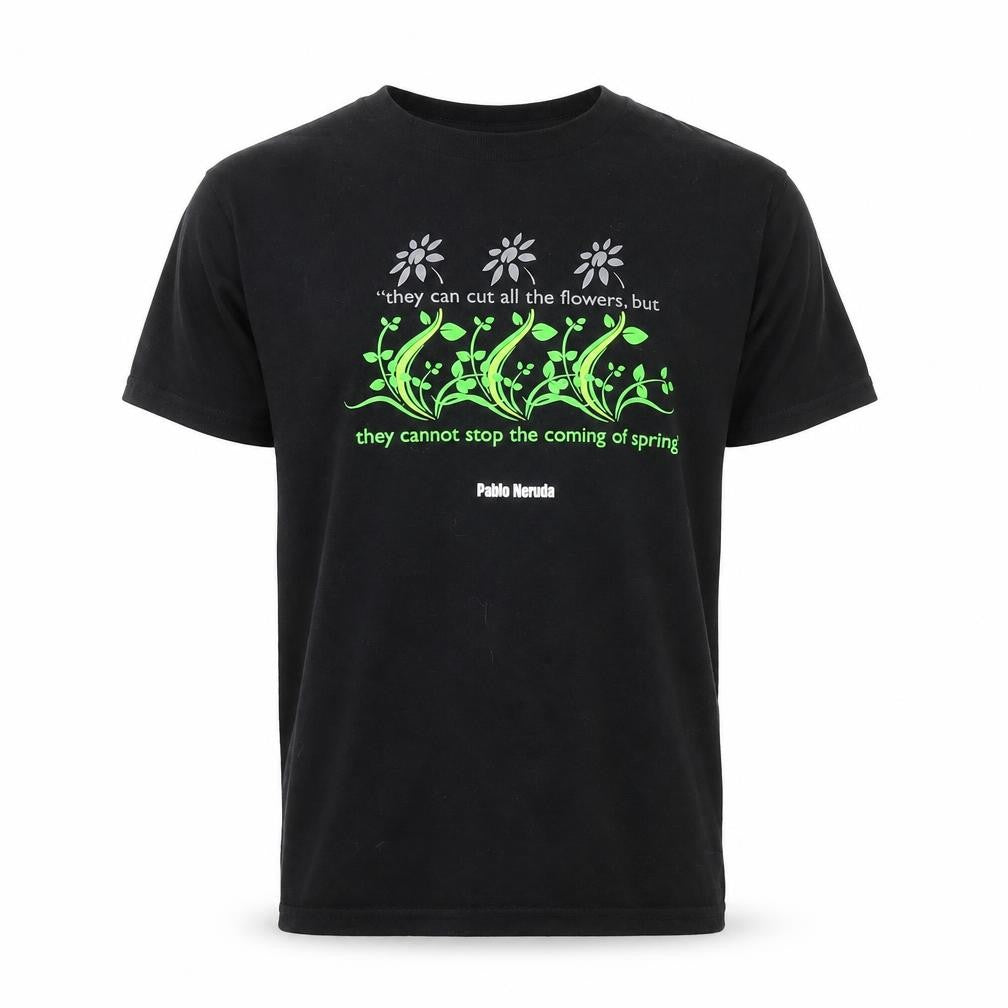 Philosophy Football Men’s Black Graphic Quote T-Shirt Size S